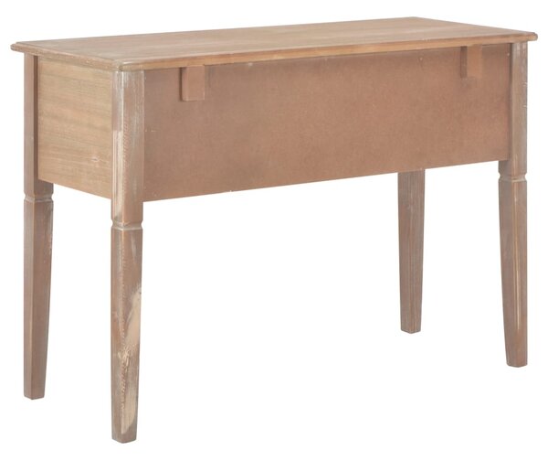 280072 vidaXL Writing Desk Brown 109,5x45x77,5 cm Wood