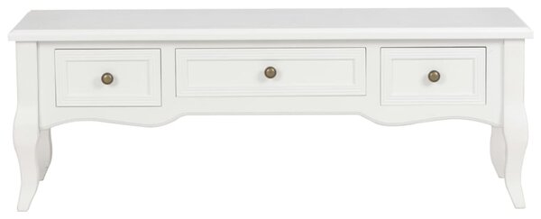 280048 vidaXL TV Cabinet White 100x35x35 cm Wood