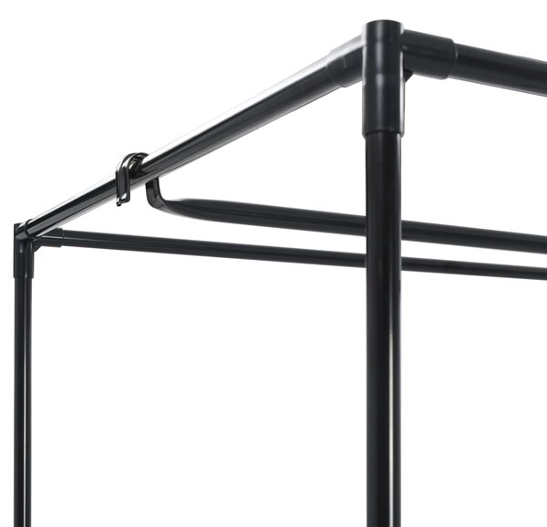 282441 vidaXL Wardrobes 2 pcs Black 75x50x160 cm