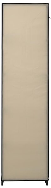 282424 vidaXL Folding Wardrobes 2 pcs Cream 110x45x175 cm Fabric