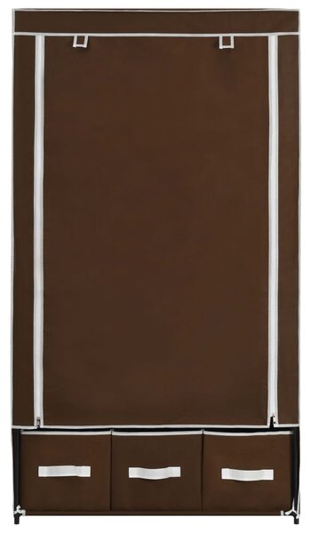 282458 vidaXL Wardrobe Brown 87x49x159 cm Fabric