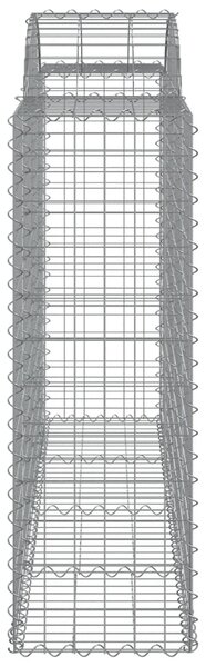 VidaXL Συρματοκιβώτια Τοξωτά 11 τεμ. 200x50x120/140 εκ. Γαλβαν. Ατσάλι