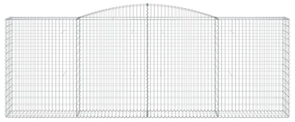 VidaXL Συρματοκιβώτια Τοξωτά 8 τεμ. 400x50x140/160 εκ. Γαλβαν. Ατσάλι