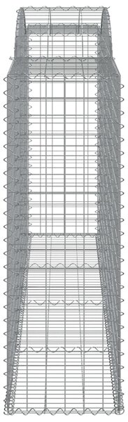 VidaXL Συρματοκιβώτια Τοξωτά 12 τεμ. 300x50x140/160 εκ. Γαλβαν. Ατσάλι