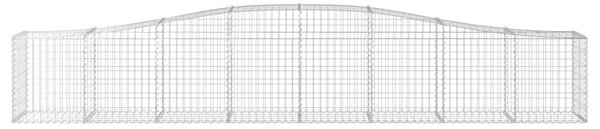 VidaXL Συρματοκιβώτια Τοξωτά 15 τεμ. 400x50x60/80 εκ. Γαλβαν. Ατσάλι