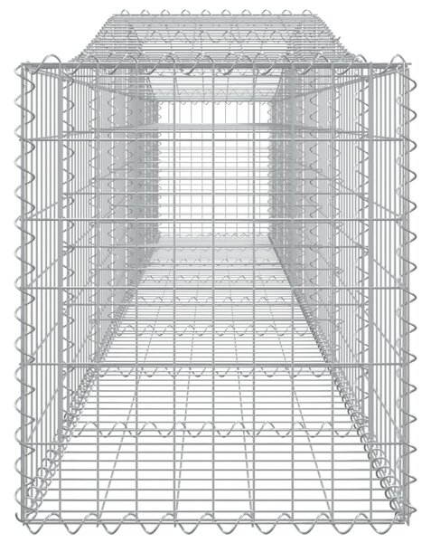 VidaXL Συρματοκιβώτια Τοξωτά 15 τεμ. 400x50x60/80 εκ. Γαλβαν. Ατσάλι