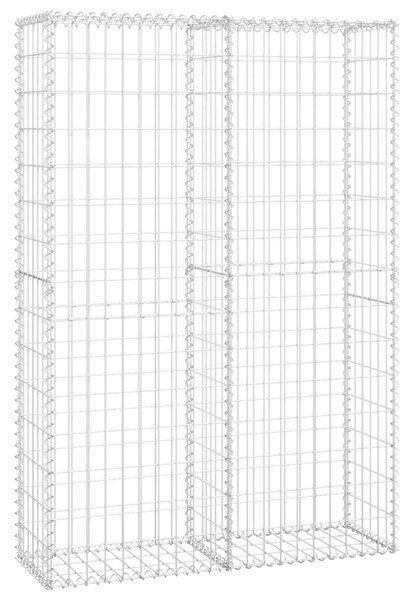 VidaXL Συρματοκιβώτιο με Καπάκια 150 x 100 x 30 εκ. Γαλβανισμένο Σύρμα