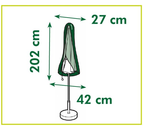 Nature Κάλυμμα Προστατευτικό για Ίσιες Ομπρέλες 202 x 42 x 27 εκ