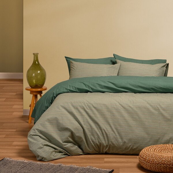 ΣΕΤ ΣΕΝΤΟΝΙΑ ΜΟΝΑ (Λ) FAKIR DARK AQUA CASUAL LINE (100X200+32) - MELINEN