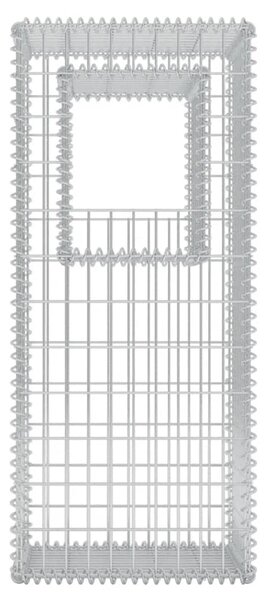 VidaXL Συρματοκιβώτια Στύλοι/Γλάστρες 2 τεμ 50 x 50 x 120 εκ. Ατσάλινα