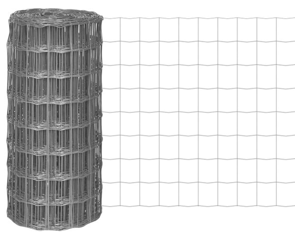 VidaXL Συρματόπλεγμα Γκρι 25 x 0,8 μ. Ατσάλινο
