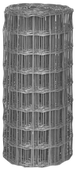 VidaXL Συρματόπλεγμα Γκρι 25 x 0,8 μ. Ατσάλινο