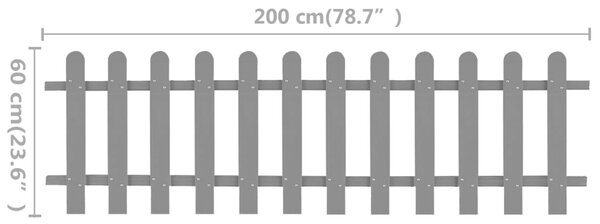 VidaXL Φράχτης Κήπου 200 x 60 εκ. από WPC