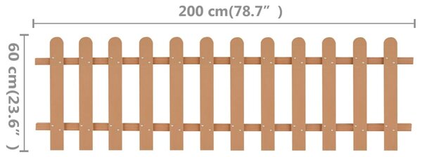 VidaXL Φράχτης Κήπου 200 x 60 εκ. από WPC
