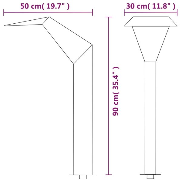 VidaXL Σιντριβάνι Πισίνας Ασημί 50 x 30 x 90 εκ. από Ανοξείδωτο Ατσάλι