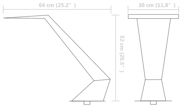 VidaXL Σιντριβάνι Πισίνας Ασημί 64 x 30 x 52 εκ. από Ανοξείδωτο Ατσάλι