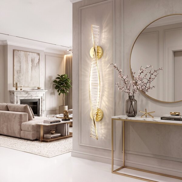 ΕΠΙΤΟΙΧΟ ΦΩΤΙΣΤΙΚΟ LED APP1952-W 100cm GOLD