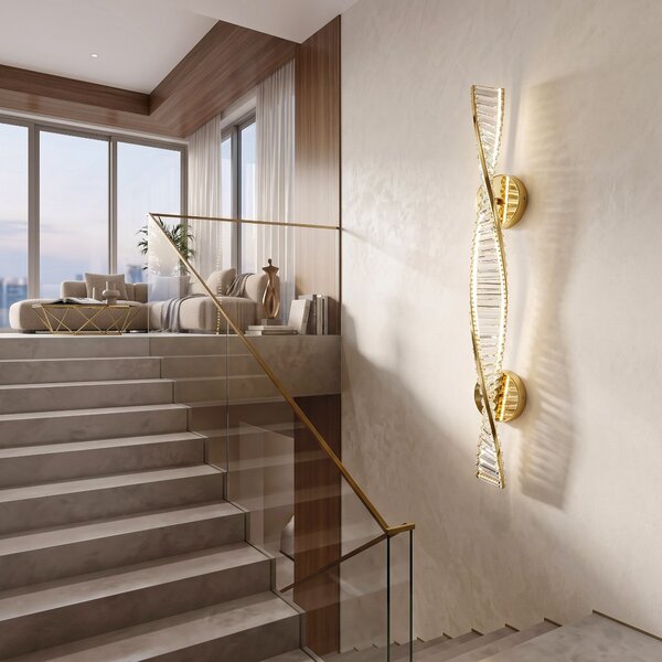 ΕΠΙΤΟΙΧΟ ΦΩΤΙΣΤΙΚΟ LED APP1952-W 100cm GOLD