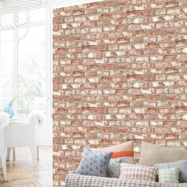 DUTCH WALLCOVERINGS Ταπετσαρία Τοίχου Τούβλα Κόκκινη EW3102