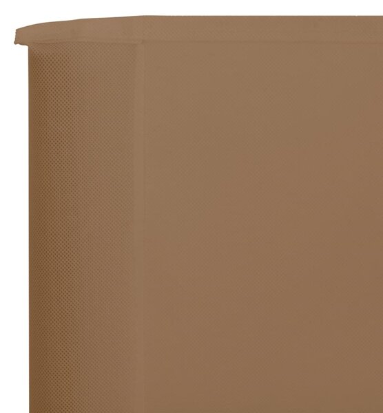 VidaXL Προστατευτικό Αέρα με 6 Πάνελ Χρώμα Taupe 800x80 εκ. Υφασμάτινο