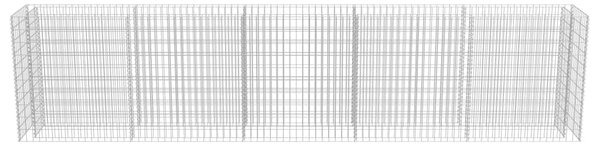 VidaXL Συρματοκιβώτιο-Γλάστρα Υπερυψωμένη 450x50x100 εκ. Γαλβ. Χάλυβας