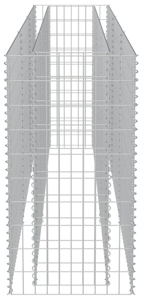 VidaXL Συρματοκιβώτιο-Γλάστρα Υπερυψωμένη 270x50x100 εκ. Γαλβ. Χάλυβας