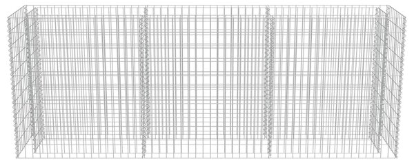 VidaXL Συρματοκιβώτιο-Γλάστρα Υπερυψωμένη 270x50x100 εκ. Γαλβ. Χάλυβας