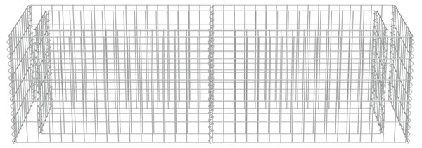 VidaXL Συρματοκιβώτιο-Γλάστρα Υπερυψωμένη 180x50x50 εκ. Γαλβ. Χάλυβας