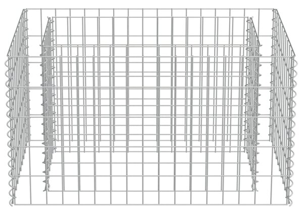 VidaXL Συρματοκιβώτιο-Γλάστρα Υπερυψωμένη 90x50x50 εκ. Γαλβ. Χάλυβας