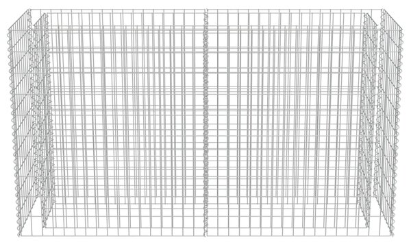 VidaXL Συρματοκιβώτιο-Γλάστρα Υπερυψωμένη 180x50x100 εκ. Γαλβ. Χάλυβας