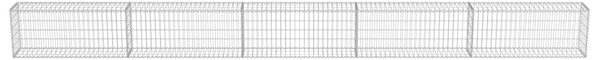 VidaXL Συρματοκιβώτιο Τοίχος 600x30x50 εκ. Γαλβαν.Χάλυβας + Καλύμματα