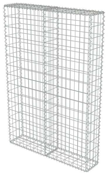 VidaXL Συρματοκιβώτιο Τοίχος 100x20x150 εκ. Γαλβαν.Χάλυβας + Καλύμματα