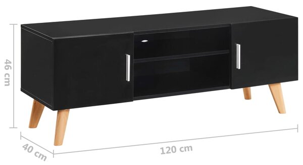 VidaXL Έπιπλο Τηλεόρασης Μαύρο 120 x 40 x 46 εκ. από MDF