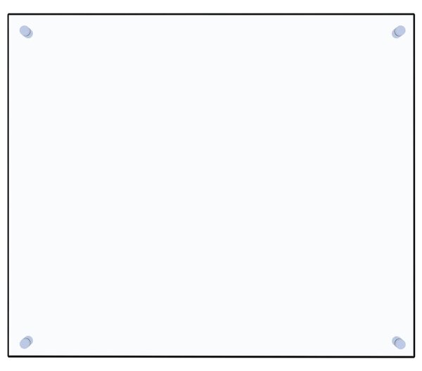 VidaXL Πλάτη Κουζίνας Διαφανής 70 x 60 εκ. από Ψημένο Γυαλί