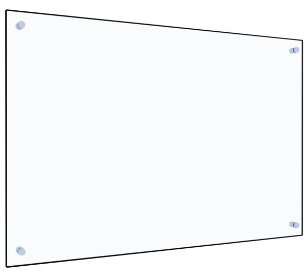 VidaXL Πλάτη Κουζίνας Διαφανής 90 x 60 εκ. από Ψημένο Γυαλί