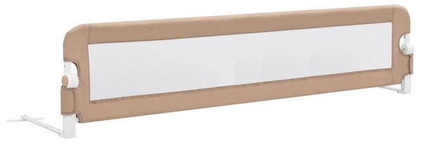 VidaXL Μπάρα Κρεβατιού Προστατευτική Χρώμα Taupe 180x42 εκ Πολυεστέρας