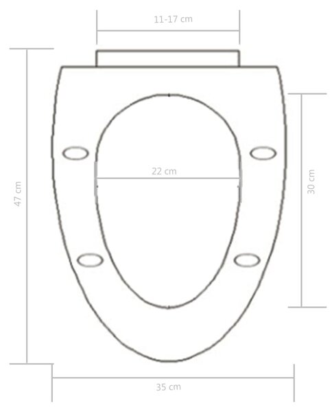 VidaXL Κάλυμμα Λεκάνης με Soft Close & Quick Release Λευκό