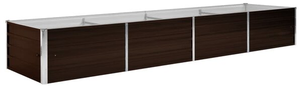 VidaXL Ζαρντινιέρα Υπερυψωμένη Καφέ 320x80x45 εκ. Γαλβανισμ. Χάλυβας