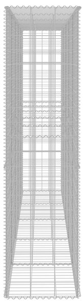 VidaXL Συρματοκιβώτιο Τοίχος 300x50x200 εκ. Γαλβαν.Χάλυβας + Κάλυμμα