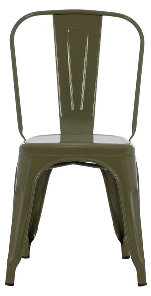 ΚΑΡΕΚΛΑ ΜΕΤΑΛΛΙΚΗ MELITA ΣΕ DARK OLIVE GREEN 43x50x82Y εκ. HM8641.03