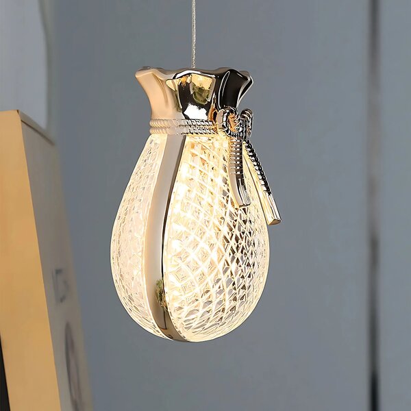 Κρεμαστό φωτιστικό οροφής LHJ107-1CP light rose gold