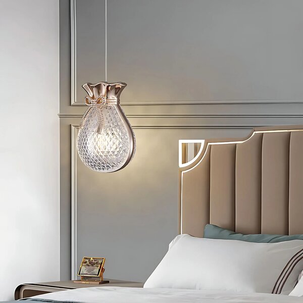 Κρεμαστό φωτιστικό οροφής LHJ107-1CP light rose gold