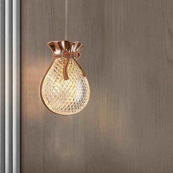 Κρεμαστό φωτιστικό οροφής LHJ107-1CP light rose gold