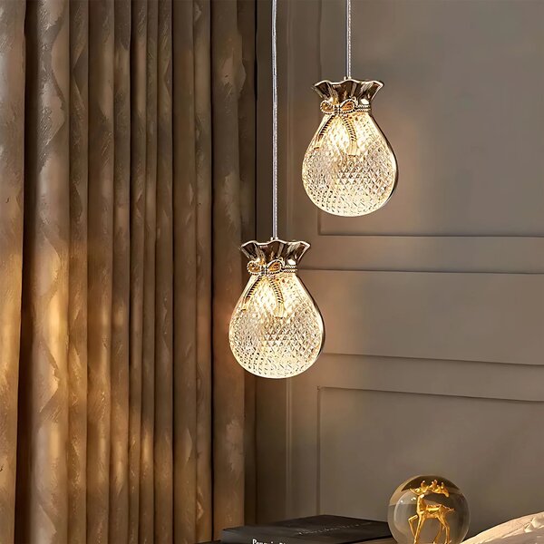 Κρεμαστό φωτιστικό οροφής LHJ107-1CP light rose gold