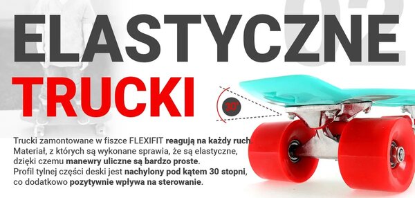 Deskorolka Fishboard F3 Flexifit