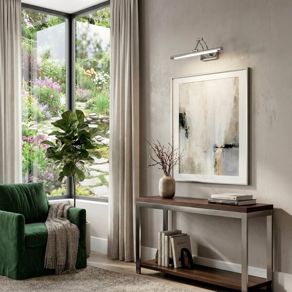 Επιτοίχο φωτιστικό μπάνιου LED SWE016-1W 42cm Chrome