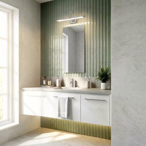 Επιτοίχο φωτιστικό μπάνιου LED SWE016-1W 42cm Chrome