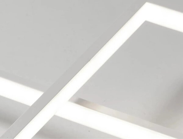 Μοντέρνο φωτιστικό οροφής LED + APP660 REMOTE Λευκό