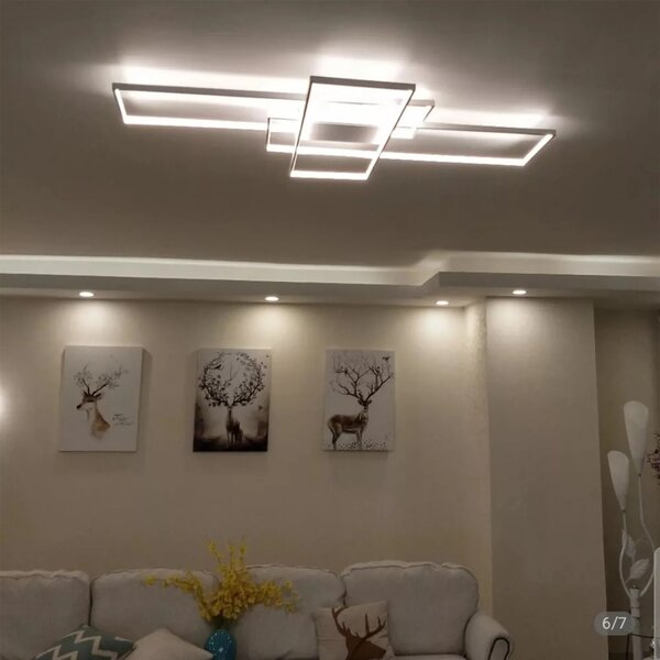 Μοντέρνο φωτιστικό οροφής LED + APP660 REMOTE Λευκό