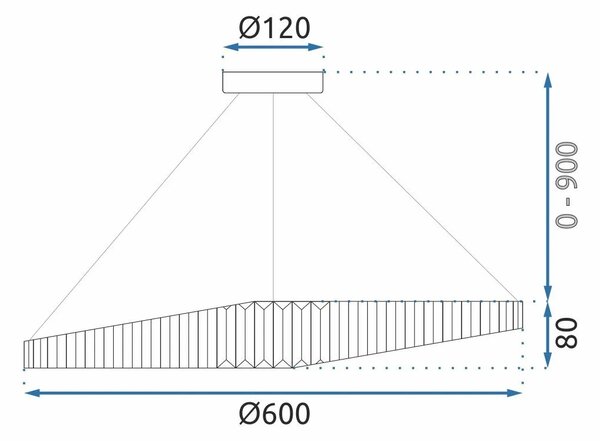 ΦΩΤΙΣΤΙΚΟ ΟΡΟΦΗΣ CRYSTAL LED APP1064-1CP